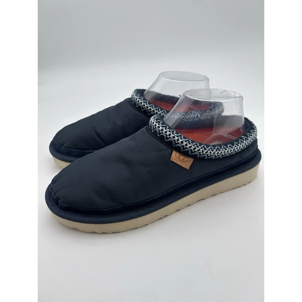 MENS 8 BOMBER NAVY UGG TASMAN MLT MILITARY PUFFER LOAFERS SLIPPERS 1102429